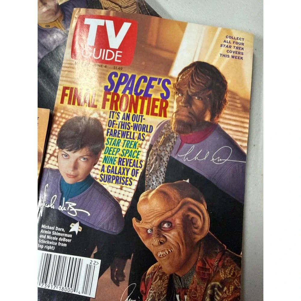 Lot 4 Star Trek Deep Space Nine TV Guide May 1999 Complete Cover Set DS9 Final